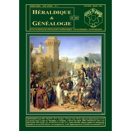 Héraldique et Généalogie n°194 téléchargeable