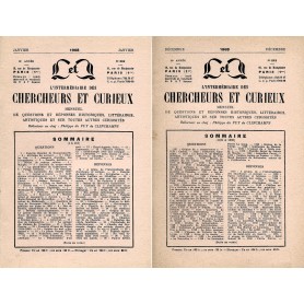 L'Intermédiaire des chercheurs et curieux n° 202 à 213 L'Intermédiaire des chercheurs et curieux n° 202 à 213