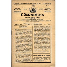 L'Intermédiaire des chercheurs et curieux n° 1736 L'Intermédiaire des chercheurs et curieux n° 1736