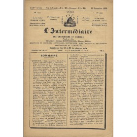 L'Intermédiaire des chercheurs et curieux n° 1737 L'Intermédiaire des chercheurs et curieux n° 1737