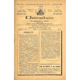 L'Intermédiaire des chercheurs et curieux n° 1738 L'Intermédiaire des chercheurs et curieux n° 1738