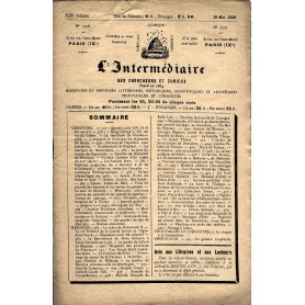 L'Intermédiaire des chercheurs et curieux n° 1706 L'Intermédiaire des chercheurs et curieux n° 1706