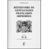 Répertoire de généalogies françaises imprimées - Volume 3