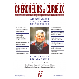L'Intermédiaire des chercheurs et curieux n° 641 L'Intermédiaire des chercheurs et curieux Couv n° 641