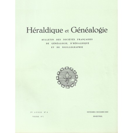 Héraldique et Généalogie n°6