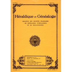 Héraldique et Généalogie n°52 Héraldique et Généalogie n° 52