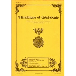 Héraldique et Généalogie n°54 Héraldique et Généalogie n° 54