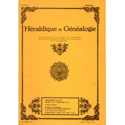 Héraldique et Généalogie n°53 Héraldique et Généalogie n° 53