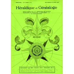 Héraldique et Généalogie n°86 Héraldique et Généalogie n°86