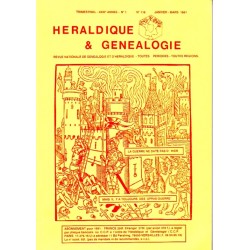 Héraldique et Généalogie n°118 Héraldique et Généalogie n°118