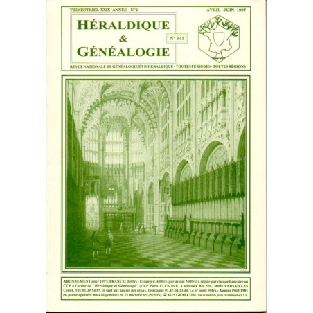 Héraldique et Généalogie n°143