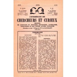 L'Intermédiaire des chercheurs et curieux n° 255 L'Intermédiaire des chercheurs et curieux n° 255