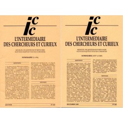 L'Intermédiaire des chercheurs et curieux n° 453 à 463 L'Intermédiaire des chercheurs et curieux n° 453 à 463