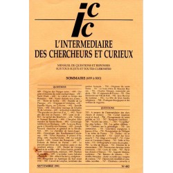 L'Intermédiaire des chercheurs et curieux n° 482 L'Intermédiaire des chercheurs et curieux n° 482