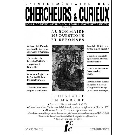 L'Intermédiaire des chercheurs et curieux n° 628