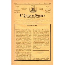 L'Intermédiaire des chercheurs et curieux n° 1932 L'Intermédiaire des chercheurs et curieux n° 1932