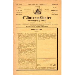 L'Intermédiaire des chercheurs et curieux n° 1933 L'Intermédiaire des chercheurs et curieux n° 1933